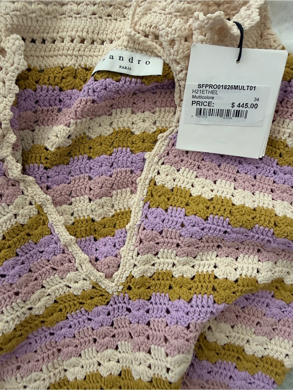 Sandro Ethel Crochet Dress - Picture 4 of 4